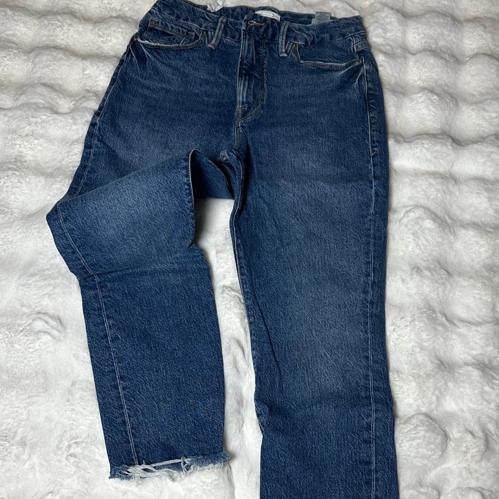 Good American Dark Blue Ankle Jeans